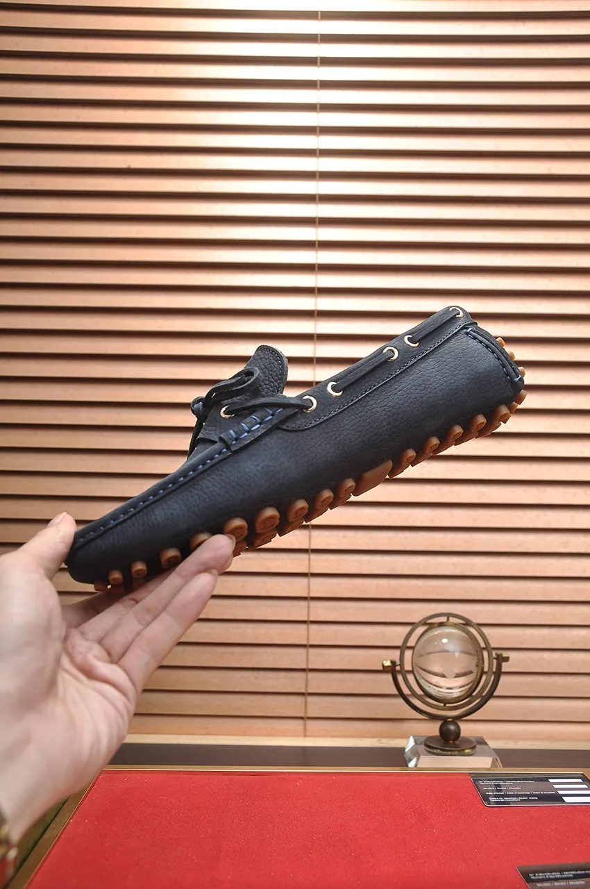 Men's Men's Shoes💰420💶【GUCCI】 (High-end Niuli) New 🍀Gucci*——Gucci Doudou Shoes! Made of imported original cowhide, the inner top layer is comfortable cowhide lining! Original wear-resistant rubber outsole! High quality products! Code number 38-44!